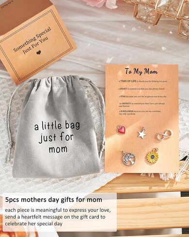 هدايا عيد الأم من JOGDIAM للأم من الابنة والابن وحقيبة صغيرة إكسسوار هدية للأم/هدايا عيد ميلاد الأم الجديدة مجوهرات in Kuwait