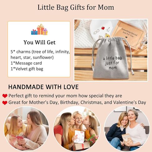 هدايا عيد الأم من JOGDIAM للأم من الابنة والابن وحقيبة صغيرة إكسسوار هدية للأم/هدايا عيد ميلاد الأم الجديدة مجوهرات in Kuwait