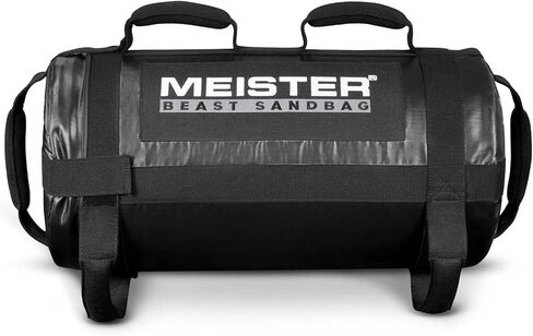 Meister 80lb BEAST Fitness Sandbag Package w/ 3 Removable Kettlebells - Black in Saudi Arabia
