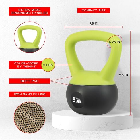 NZG Iron Sand Soft Kettlebell, Shock-Proof Weights in Kuwait