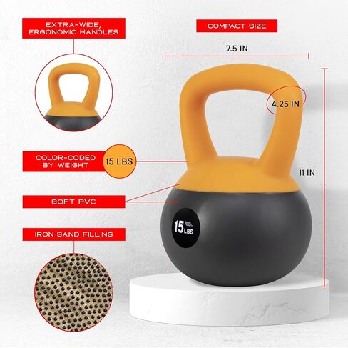 NZG Iron Sand Soft Kettlebell, Shock-Proof Weights in Kuwait