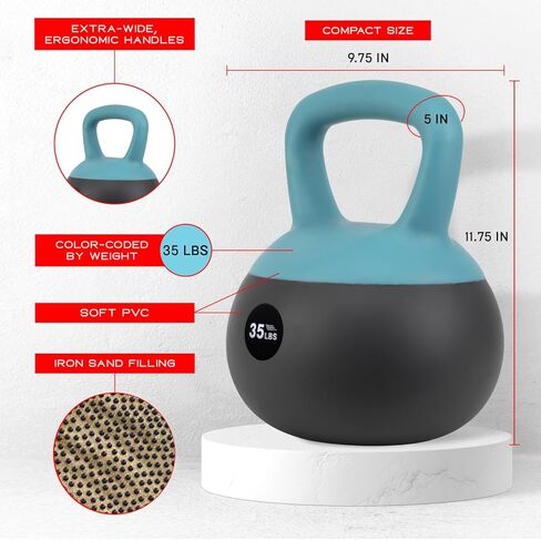 NZG Iron Sand Soft Kettlebell, Shock-Proof Weights in Kuwait