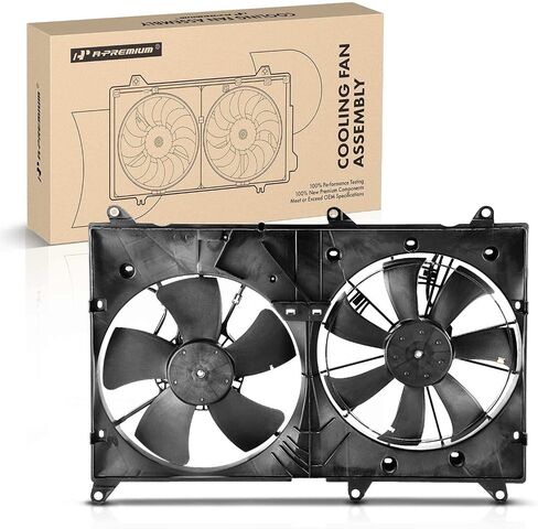 A-Premium Engine Radiator Cooling Fan Assembly Compatible with Select Toyota Models - Highlander 2004 2005 2006 2007, L4 2.4L - Replace# 1636328270, 1636374311 in Saudi Arabia