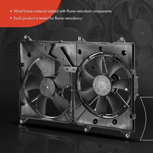 A-Premium Engine Radiator Cooling Fan Assembly Compatible with Select Toyota Models - Highlander 2004 2005 2006 2007, L4 2.4L - Replace# 1636328270, 1636374311 in Saudi Arabia