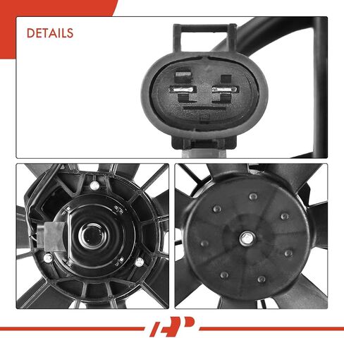 A-Premium Engine Radiator Cooling Fan Assembly Compatible with Select Toyota Models - Highlander 2004 2005 2006 2007, L4 2.4L - Replace# 1636328270, 1636374311 in Saudi Arabia