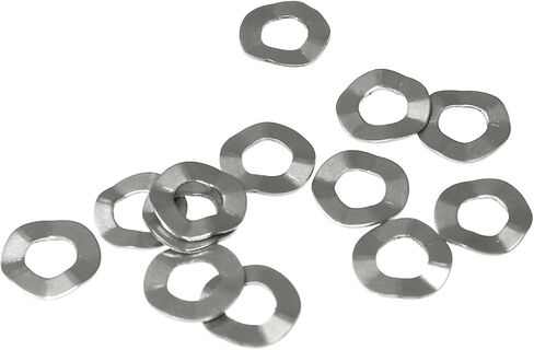Wave Washer RLECS 50pcs M5 304 Stainlesss Steel Corrugated Washer Wave Spring Washer Wave Type Gasket Spring Elastic Washers in Saudi Arabia