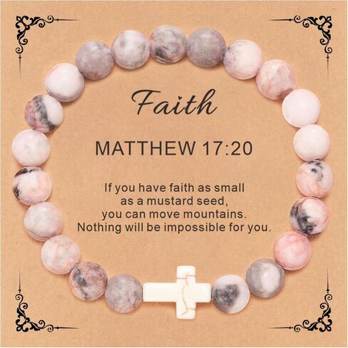 Cross Bracelet Christian Gifts for Women First Communion Gifts for Girls Baptism Religious Gifts Birthday 2025 Graduation Gifts for Her Faith Jewelry Confirmation Gifts for Teen Girls in Saudi Arabia