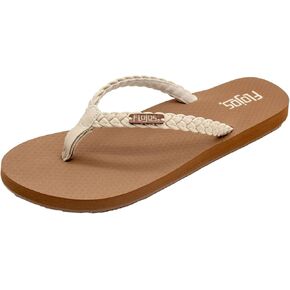 Flojos Danica Women's Sandal, Braided Thong Strap W/Kush Neoprene Footbed in Saudi Arabia