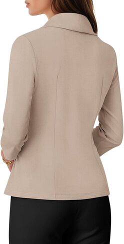 Womens Long Sleeve Tops Dressy Casual Work Blouses Asymmetrical Slim Fit V Neck Wrap Shirts 2025 in Kuwait