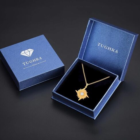 هدايا عيد الأم في Tughra قلادات الذهب الذهب للنساء ، 925 Sterling Silver Heart Lockets Memorial Memoriake Home For Mom ، زوجة ، ابنة in Saudi Arabia