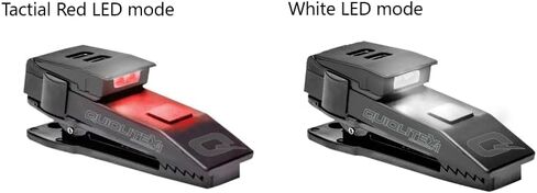 QuiqLiteX1 Tactical Blue/White Hands-Free LED Pocket Light 5/75/150 Lumens, Stainless Steel & Nylon Pastic Housing (USB Rechargeable) in Saudi Arabia