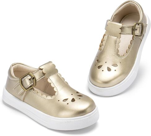 THEE BRON Toddler Girls Casual Sneakers Stylish Comfy T-Strap Everyday Shoes in Saudi Arabia