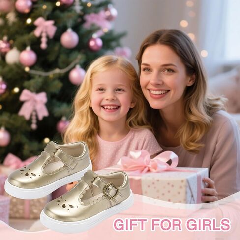 THEE BRON Toddler Girls Casual Sneakers Stylish Comfy T-Strap Everyday Shoes in Saudi Arabia