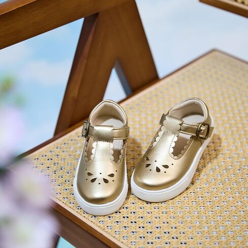 THEE BRON Toddler Girls Casual Sneakers Stylish Comfy T-Strap Everyday Shoes in Saudi Arabia