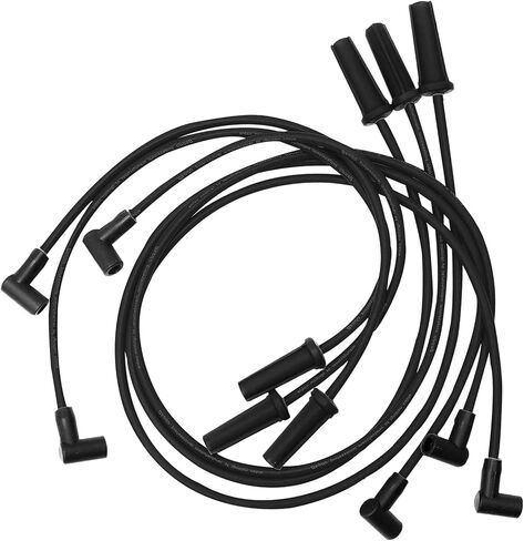 9748HH Spark Plug Wire Set Ignition Wires Compatible with 99-06 sliverado Sierra Tahoe Yukon, 8mm Spark Plug Wires Set Without Heat Sheild (Red) in Saudi Arabia