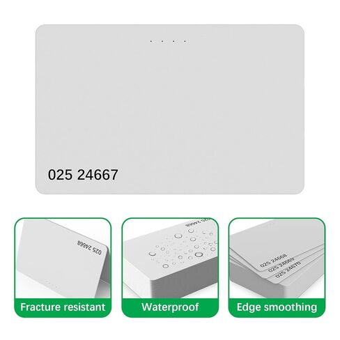 100 حزمة 125 كيلو هرتز قابلة للكتابة إعادة الكتابة فارغة بيضاء T5577 T5567 T5557 قابلة لإعادة الكتابة إعادة الكتابة البلاستيكية بطاقة القرب RFID لكاتب الهوية ناسخة مكررة in Kuwait