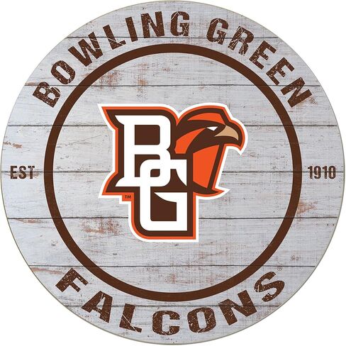 KH Sports Fan 20"x20" Bowling Green Falcons Classic Weathered Circle, Multi in Saudi Arabia
