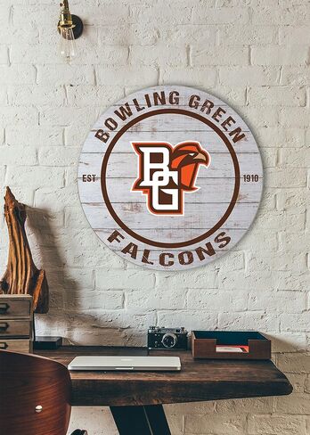 KH Sports Fan 20"x20" Bowling Green Falcons Classic Weathered Circle, Multi in Saudi Arabia