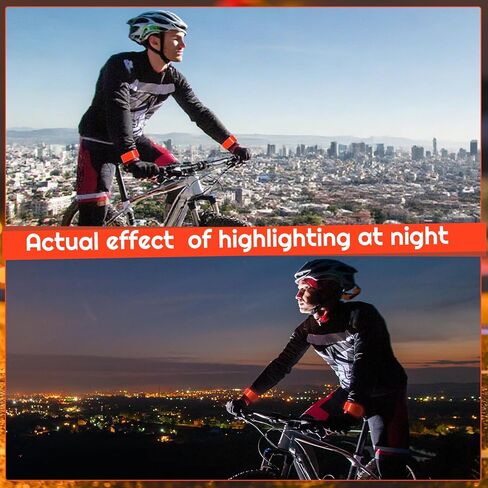 20 Pcs Reflector Snap Bands Fluorescent Slap Armbands High Visibility Slap Reflector Strips Safety Bands for Children Adults Boys and Girls When Cycling Running Hiking Jogging in Kuwait