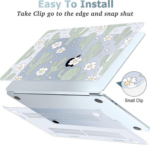 May Chen Compatible with M3 MacBook Air 13.6 inch Case A3113 A2681 M2 Chip 2022 2023 2024 Release, Plastic Hard Shell Case with Screen Protector & Keyboard Cover, Sakura Pink Glitter Bow in Kuwait