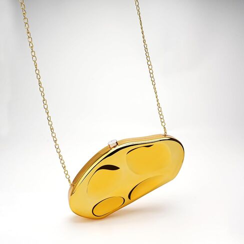 Acrylic Clutch Tote Bag, Gold Acrylic Clutch Purses for Women, Acrylic Purse with Removable Strap and Lift-Up Lock, Gold Clutch Purses for Women with Large Capacity, Hobo Bag and Satchel Crossbody Bag in Kuwait