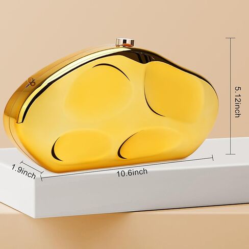 Acrylic Clutch Tote Bag, Gold Acrylic Clutch Purses for Women, Acrylic Purse with Removable Strap and Lift-Up Lock, Gold Clutch Purses for Women with Large Capacity, Hobo Bag and Satchel Crossbody Bag in Kuwait