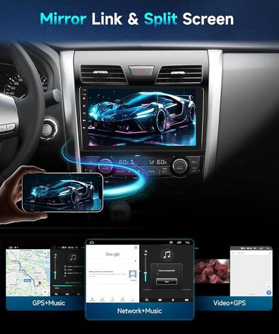 8Core 4G 64G CAR Stereo ل NISSAN Altima 2013-2018 مع CARPLAY اللاسلكي Android Auto 10.1inch 1280x720p الشاشة اللمس 5.0 Bluetooth DSP 46EQ 59UIS FM/RDS GPS WIFI WIFI IP67 HD HD CAMERAME in Kuwait