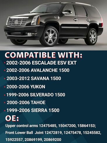 7pc Front Inner Outer Tierod Pitman Idler Arm Replacment for Silverado Sierra 1500 4WD, Tahoe 4.8L & 5.3L V8 in Kuwait