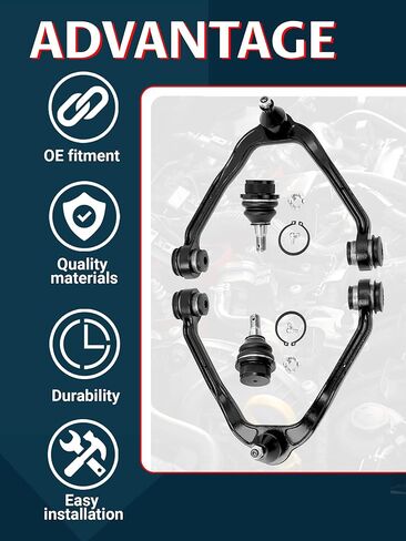 7pc Front Inner Outer Tierod Pitman Idler Arm Replacment for Silverado Sierra 1500 4WD, Tahoe 4.8L & 5.3L V8 in Kuwait