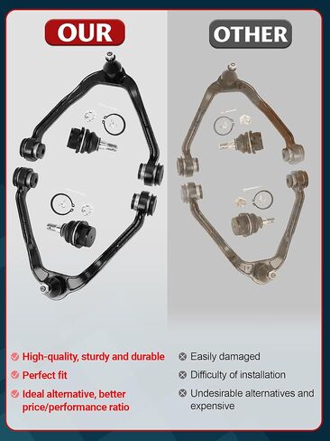 7pc Front Inner Outer Tierod Pitman Idler Arm Replacment for Silverado Sierra 1500 4WD, Tahoe 4.8L & 5.3L V8 in Kuwait