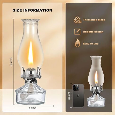 مصباح دافئ لإضاءة المزاج كلاسيكي للداخلية للداخل ، استخدم مصابيح زيت الحجرة الزجاجية الكبرى المصابيح in Kuwait