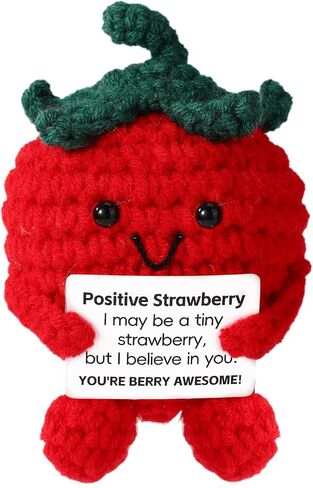 Positive Support Taco, Inspirational Crochet Taco Encouragement Knitted Potato Wool Doll Motivational Handmade Toy for Cheer Up Gift Party Decoration in Saudi Arabia