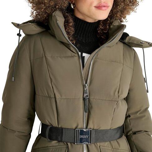 DKNY Women's Belted Maxi Puffer in Saudi Arabia
