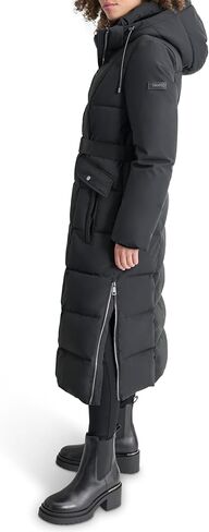 DKNY Women's Belted Maxi Puffer in Saudi Arabia