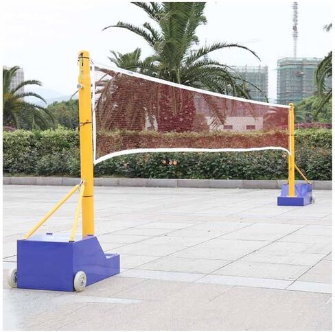 3 in 1 Volleyball Poles with Net, Volleyball/Badminton/Tennis Net Stand, Outdoor Volleyball Rack with Wheels, Style 7-3.5 in Saudi Arabia