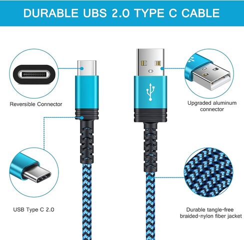 Samsung Retractable USB A إلى USB C كابل Car Galaxy S24 Fe Ultra/Plus/A16/A16 5G/A35 5G/A14 A15 5G/A55/S25/S25 PLUS سلك الهاتف سريع الشحن in Kuwait