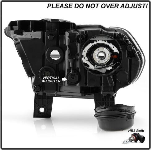 KEEKPO - For 2014-2017 Dodge Durango Black Housing Halogen w/o LED DRL Projector Headlights Headliamps Pair Left+Right in Saudi Arabia