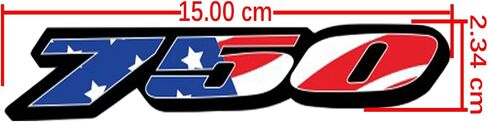 Motorcycle Fairing Sticker Decal, Reflective Vinyl Decal for GSXR 750 with Strong Stickiness GSXR750(Red) in Kuwait