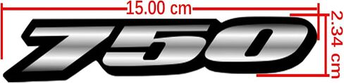 Motorcycle Fairing Sticker Decal, Reflective Vinyl Decal for GSXR 750 with Strong Stickiness GSXR750(Red) in Kuwait