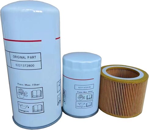 6221372800 فصل الزيت 6211472500 فلتر الزيت 6211473900 طقم فلتر الهواء BSTOAIR، متوافق مع قطع غيار ضاغط الهواء in Kuwait