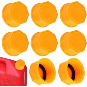 8PCS 5 Gallon Gas Can Cap, Plastic Universal Coarse Thread Gas Cap Replacement, High Compatibility Portable Durable Thickened Gas Tank Lid for Improved Sealing and Transportation in Saudi Arabia