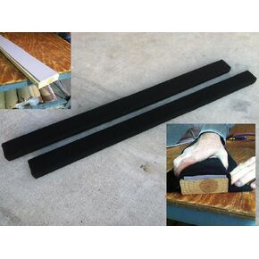 (2) 8' Long Marine Carpet BLACK Bunk Boards w/PADDING in Saudi Arabia