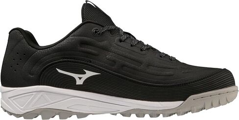 طموح Mizuno للرجال 3 BB منخفض مثل مرابط البيسبول ، الأسود ، 9 in Kuwait