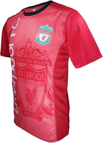 Icon Sports Men Compatible with Liverpool Poly Shirt Soccer T-Shirt -21 XXL Red in Saudi Arabia