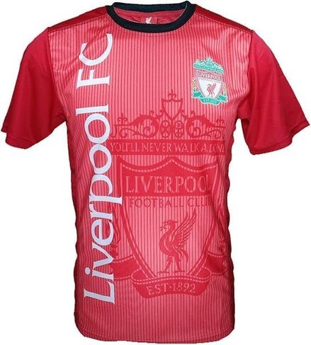 Icon Sports Men Compatible with Liverpool Poly Shirt Soccer T-Shirt -21 XXL Red in Saudi Arabia