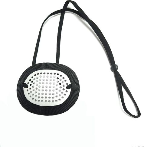 Aluminum Eye Shield for Adults, Medical Eye Patch with Extended Elastic Strap and White Cloth Covering in Kuwait