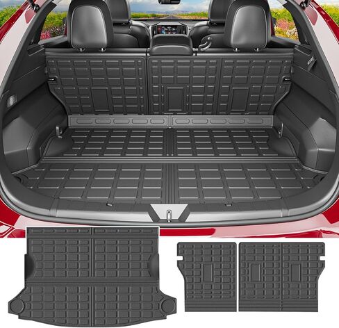 Powoq Cargo Mat متوافق مع 2024 2025 Subaru Crosstrek Impreza Trunk Mat Backrest Cargo Liner TPE presential presential for 2024 2025 Subaru Crosstrek Accessories in Kuwait