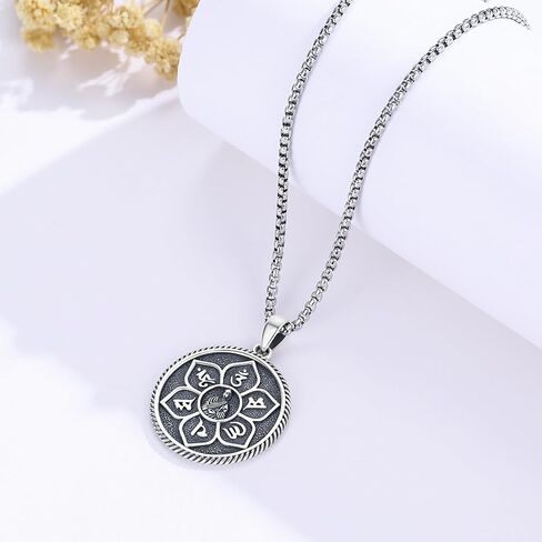 Aztec Calendar necklace 925 Sterling Silver Mayan Calendar Pendant Mexican God Aztec Necklace Aztec Jewelry for Men in Kuwait
