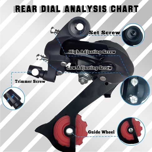 VERKSTAD Bike Rear Derailleur Derailleur for Mountain Bike Tricycle Commuter Bike in Kuwait