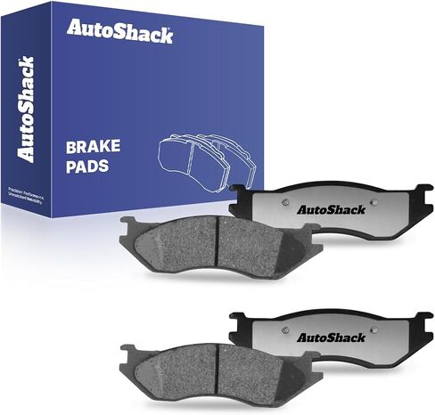 AutoShack Front Ceramic Brake Pad Set Driver and Passenger Side Replacement for 2002-2005 Dodge Ram 1500 2003-2006 Durango 3.7L 4.7L 5.7L 5.9L V6 V8 4WD RWD Without Mechanical Wear Sensor Stud SCD966 in Saudi Arabia